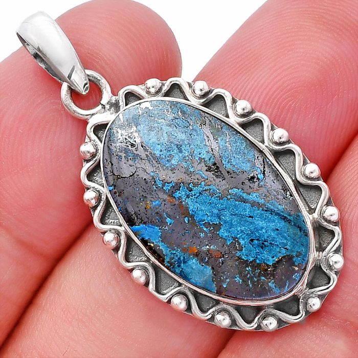 Shattuckite Pendant SDP146085 P-1514, 14x22 mm