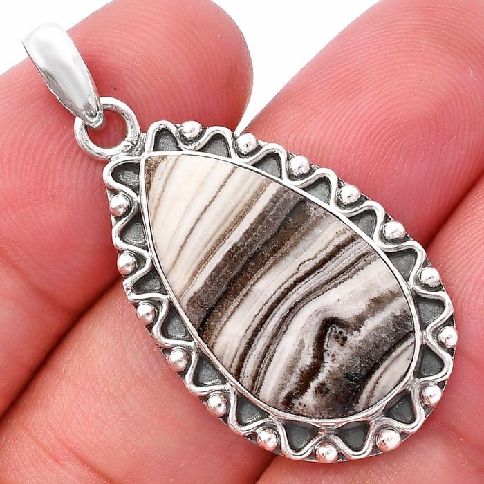 Prairie Agate Pendant SDP146119 P-1514, 14x24 mm