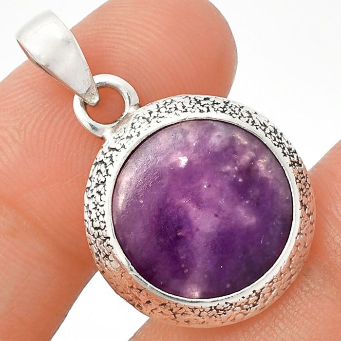 Purple Lepidolite Pendant SDP147138 P-1538, 15x15 mm