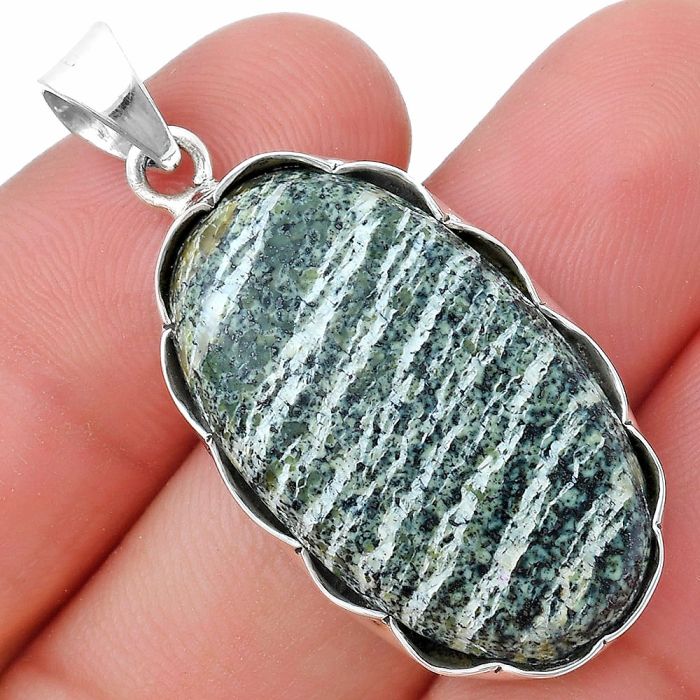 Natural Chrysotile Pendant SDP147721 P-1555, 17x29 mm