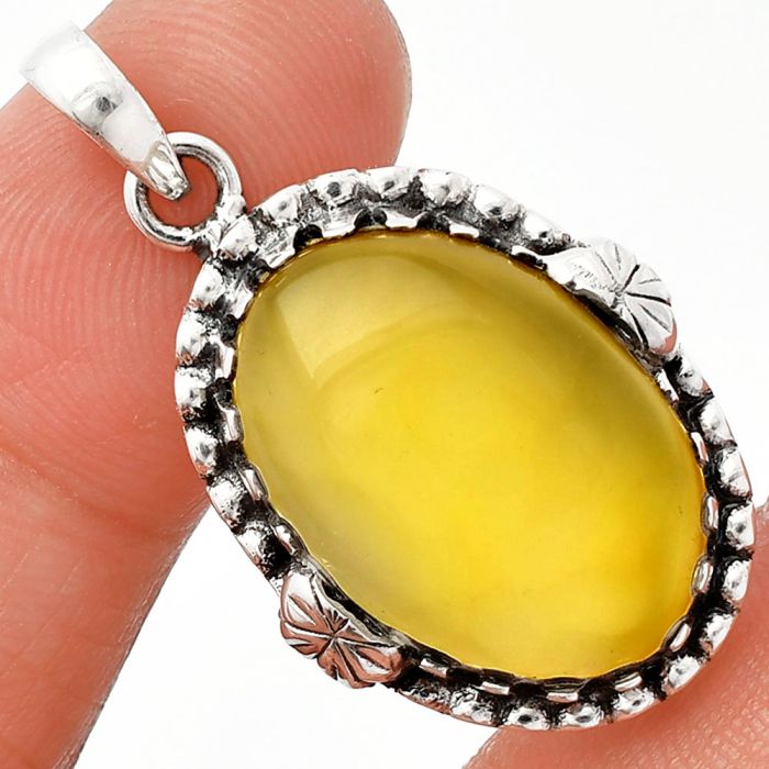 Yellow Onyx Pendant SDP147928 P-1730, 15x21 mm