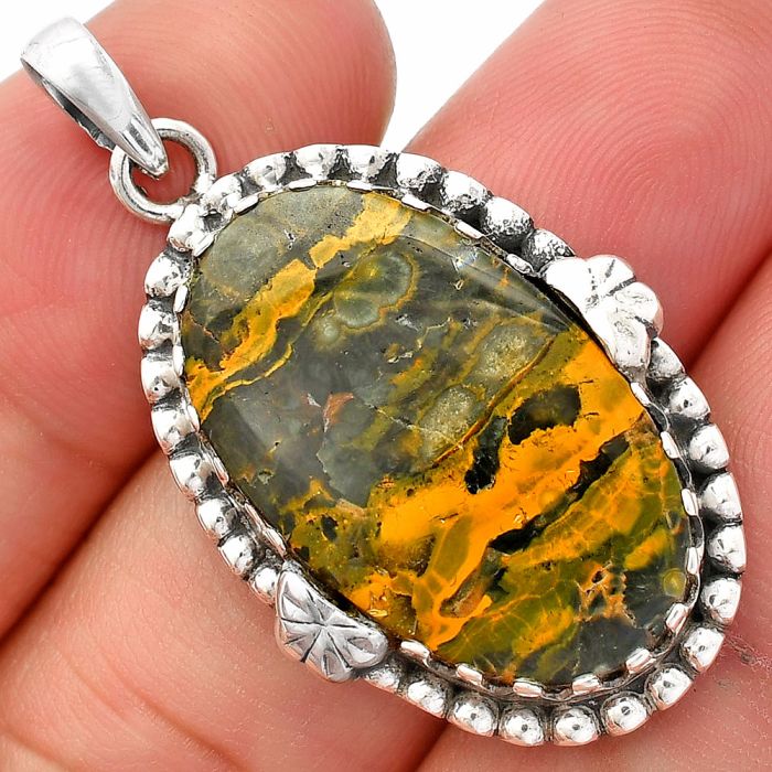 Ocean Jasper Pendant SDP148195 P-1730, 16x26 mm