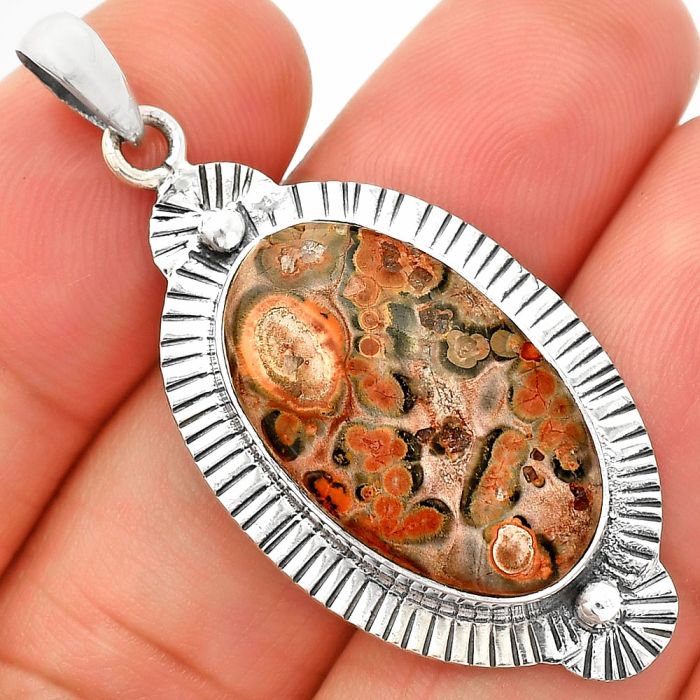 Leopard Skin Jasper Pendant SDP148277 P-1732, 14x23 mm