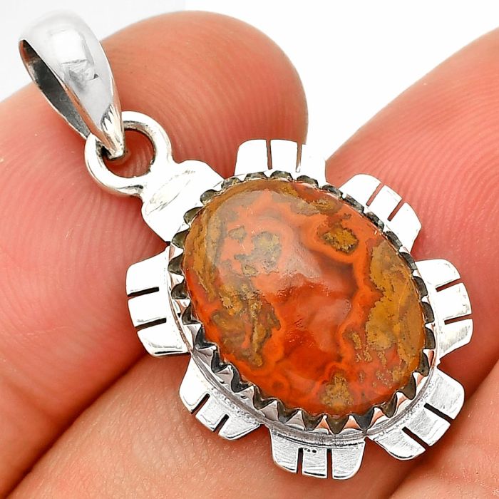 Rare Cady Mountain Agate Pendant SDP148579 P-1347, 12x15 mm