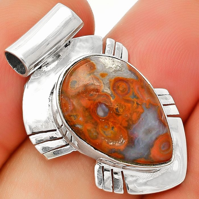 Rare Cady Mountain Agate Pendant SDP148809 P-1598, 12x18 mm