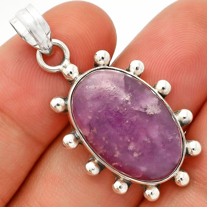 Purple Lepidolite Pendant SDP149270 P-1733, 14x21 mm