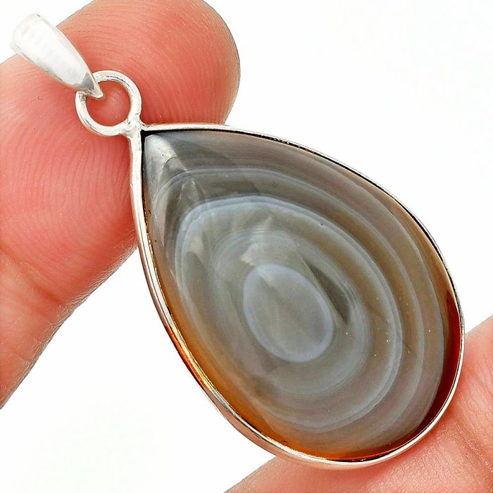 Banded Onyx Pendant SDP150349 P-1001, 20x30 mm