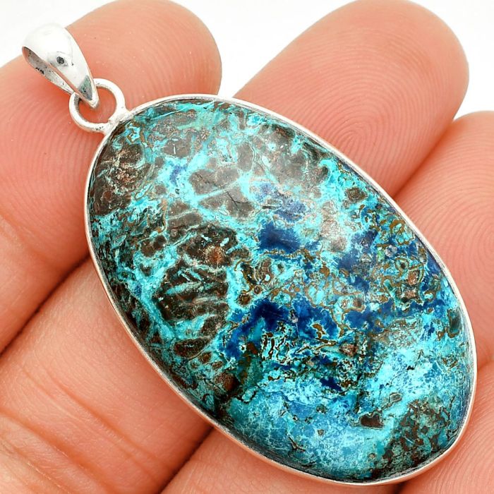 Shattuckite Pendant SDP150557 P-1001, 23x38 mm