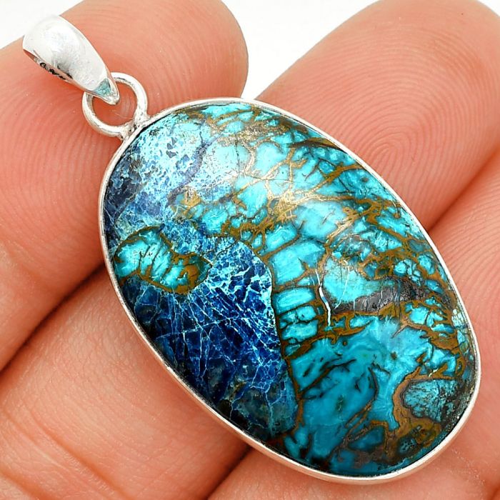 Shattuckite Pendant SDP150616 P-1001, 20x31 mm