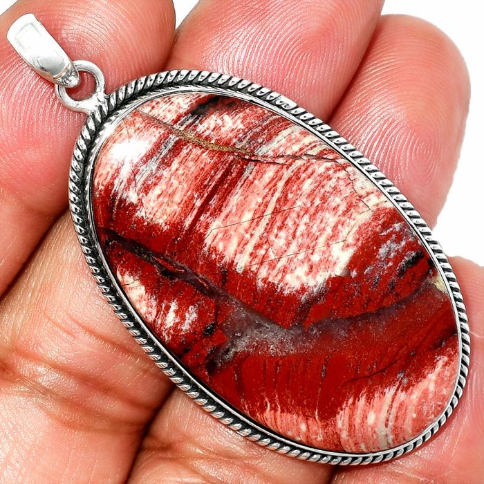 Snake Skin Jasper Pendant SDP151412 P-1068, 24x41 mm