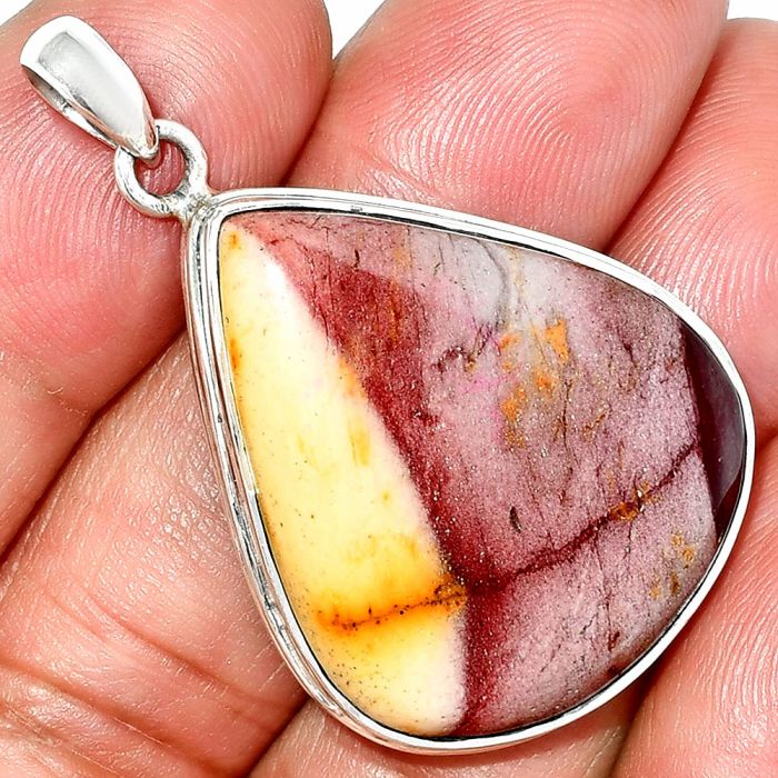 Red Mookaite Pendant SDP151521 P-1124, 25x30 mm