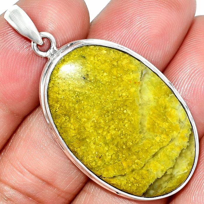 Green Opal Madagascar Pendant SDP151543 P-1124, 21x33 mm