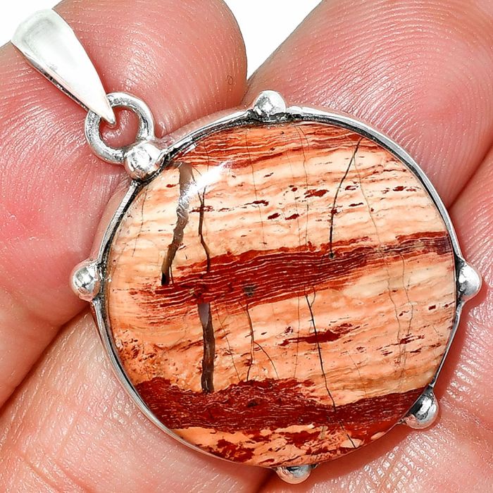 Snake Skin Jasper Pendant SDP151606 P-1349, 23x23 mm