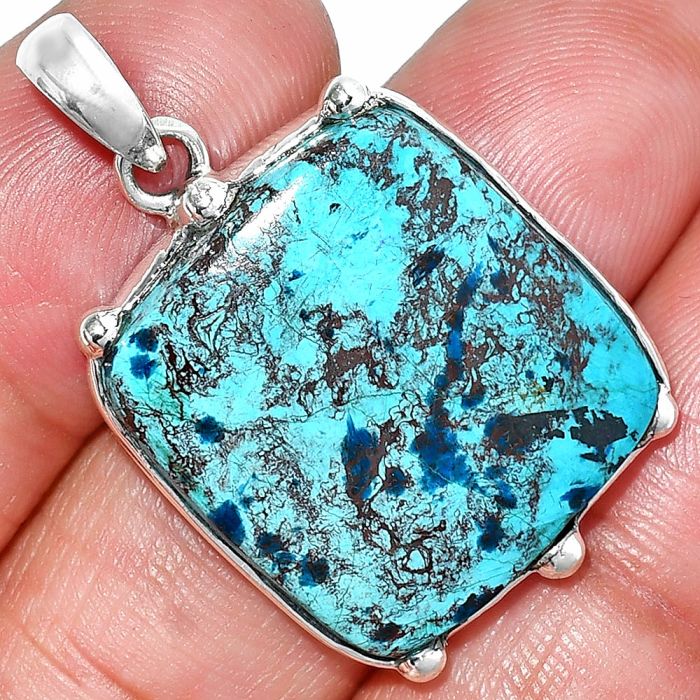 Shattuckite Pendant SDP151629 P-1349, 21x23 mm