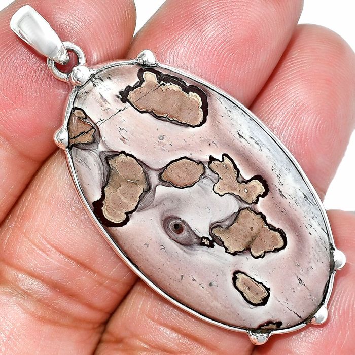 Coffee Bean Jasper Pendant SDP151643 P-1349, 23x41 mm