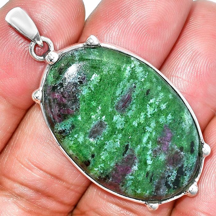 Ruby Zoisite Pendant SDP151672 P-1349, 23x35 mm