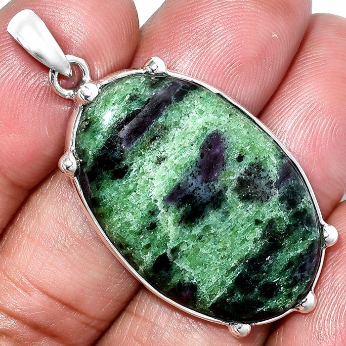 Ruby Zoisite Pendant SDP151701 P-1349, 21x33 mm