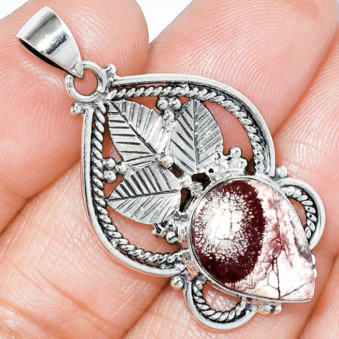 Mexican Bird Eye Pendant SDP151891 P-1258, 12x17 mm