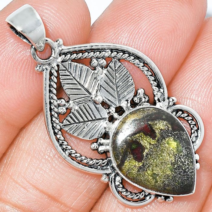 Dragon Blood Stone Pendant SDP151900 P-1258, 13x18 mm