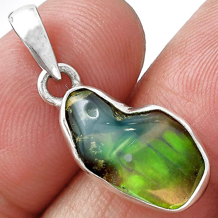 Ethiopian Opal Rough Pendant SDP152169 P-1001, 10x17 mm