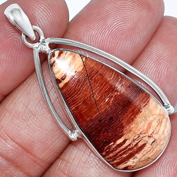 Snake Skin Jasper Pendant SDP152321 P-1566, 17x32 mm