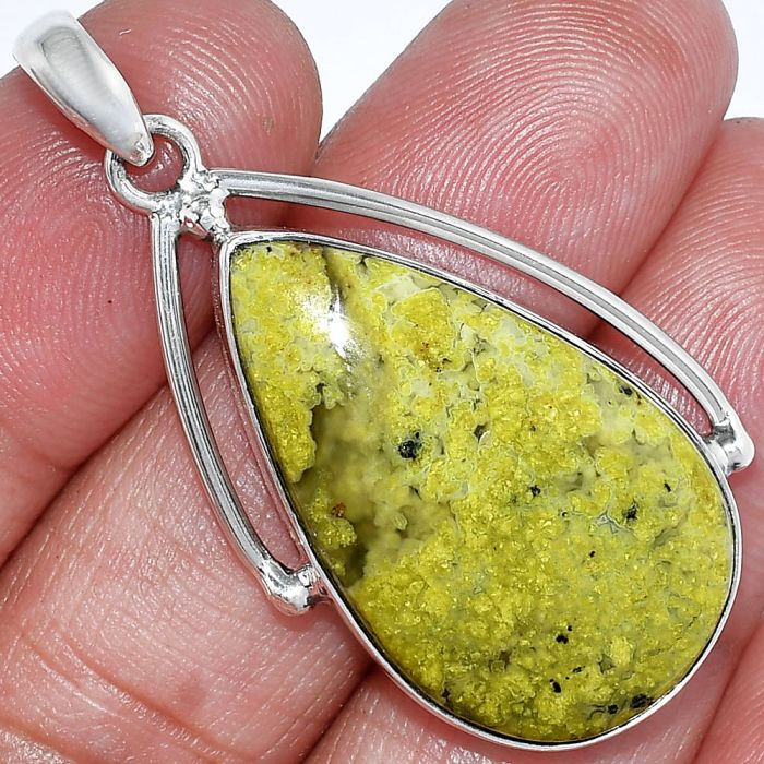 Green Opal Madagascar Pendant SDP152328 P-1566, 18x31 mm