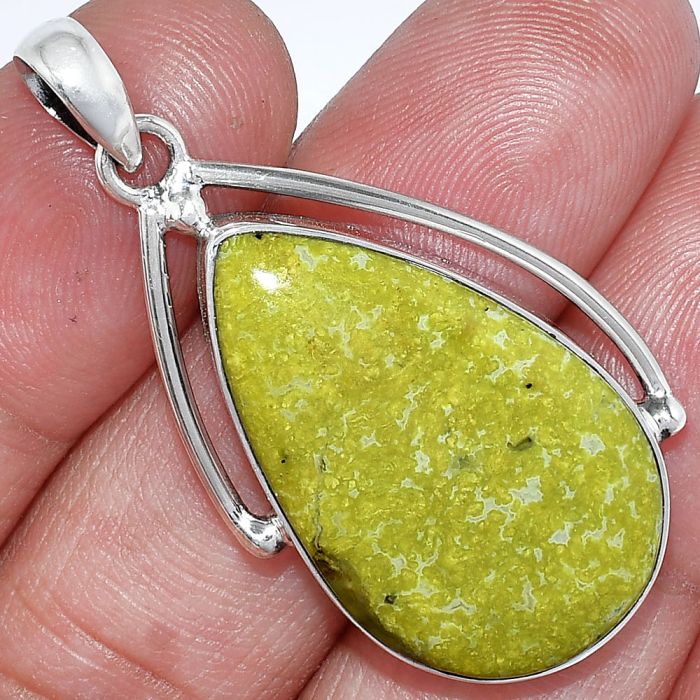 Green Opal Madagascar Pendant SDP152341 P-1566, 18x29 mm