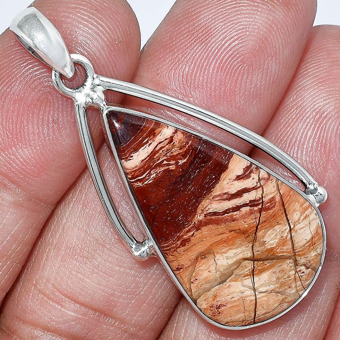 Snake Skin Jasper Pendant SDP152344 P-1566, 17x30 mm