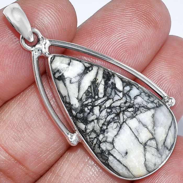 Pinolith Stone Pendant SDP152350 P-1566, 18x32 mm