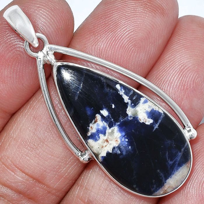 Sodalite Pendant SDP152360 P-1566, 16x33 mm