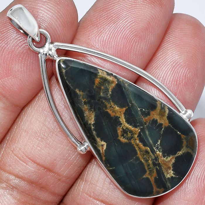 Ocean Jasper Pendant SDP152363 P-1566, 19x36 mm