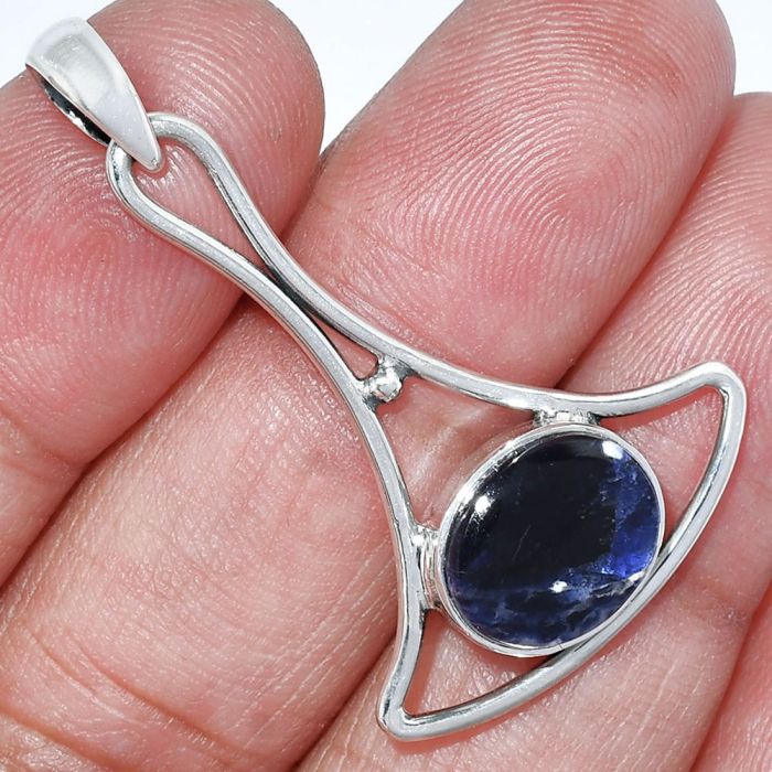 Sodalite Pendant SDP152422 P-1574, 10x12 mm