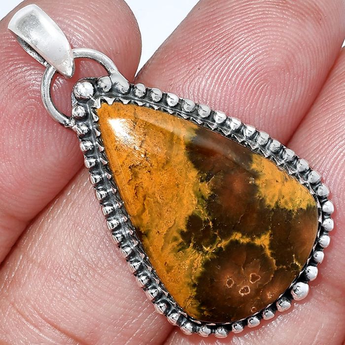 Ocean Jasper Pendant SDP152434 P-1312, 18x27 mm