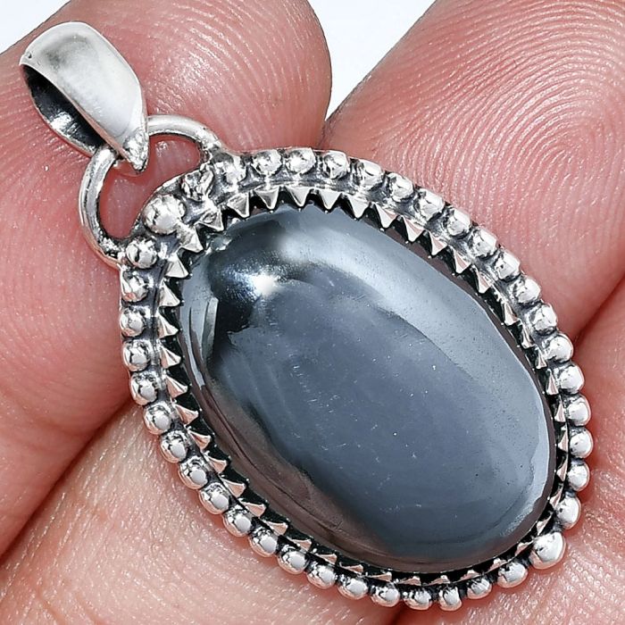 Gunmetal Pendant SDP152448 P-1312, 16x22 mm