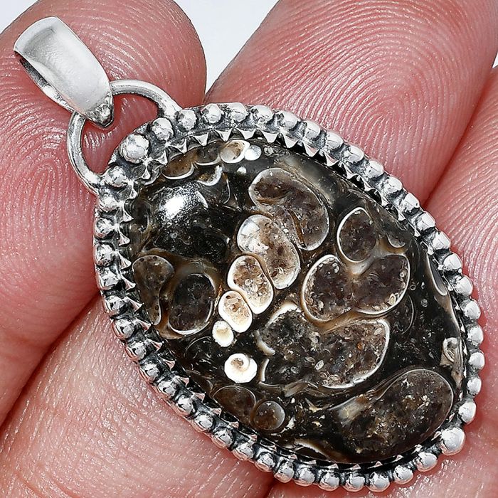 Turtella Jasper Pendant SDP152481 P-1312, 18x26 mm