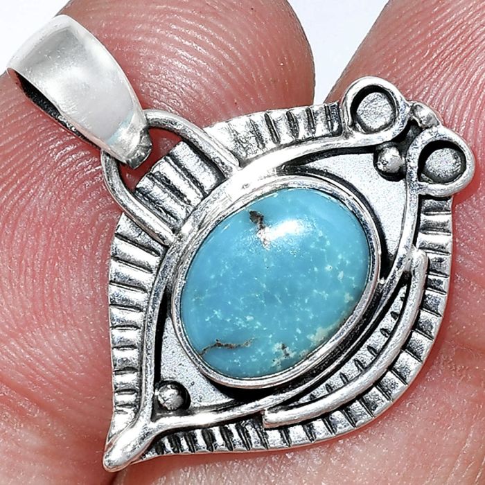 Evil Eye - Peruvian Opalina Pendant SDP152769 P-1112, 8x10 mm