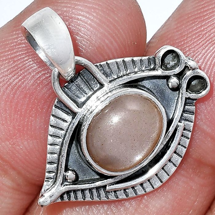 Evil Eye - Sunstone Pendant SDP152802 P-1112, 8x10 mm