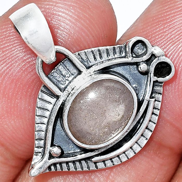 Evil Eye - Sunstone Pendant SDP152809 P-1112, 8x10 mm