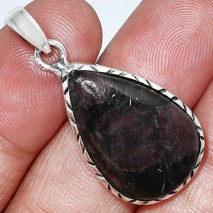 Russian Eudialyte Pendant SDP153003 P-1079, 15x24 mm