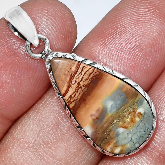 Polygram Jasper Pendant SDP153029 P-1079, 13x24 mm