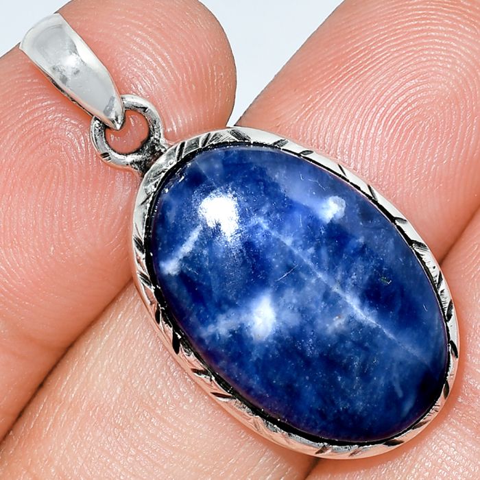 Sodalite Pendant SDP153070 P-1079, 15x23 mm