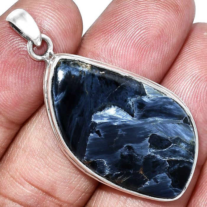 Pietersite Pendant SDP153193 P-1124, 18x33 mm