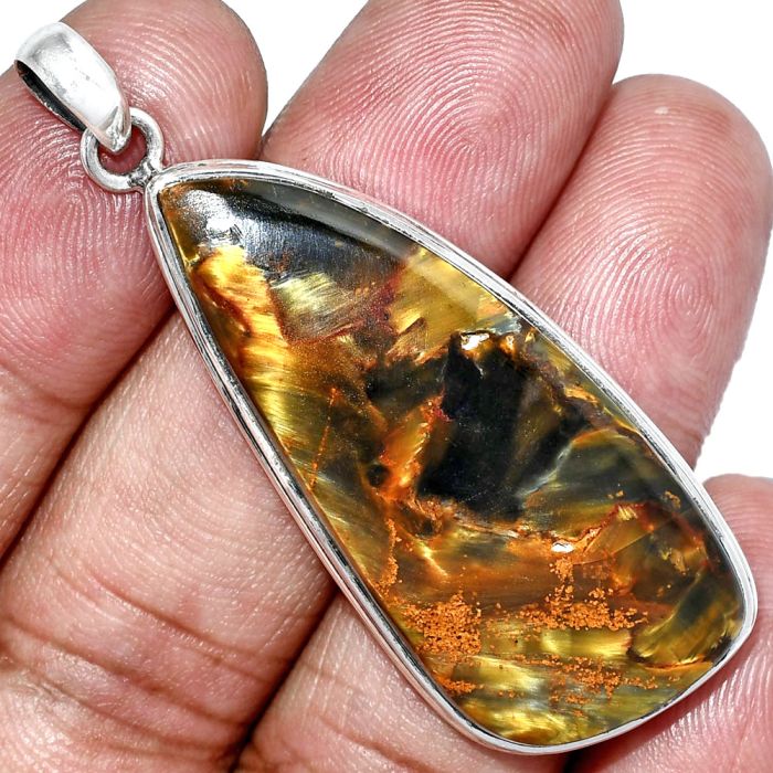 Pietersite Pendant SDP153194 P-1124, 19x42 mm