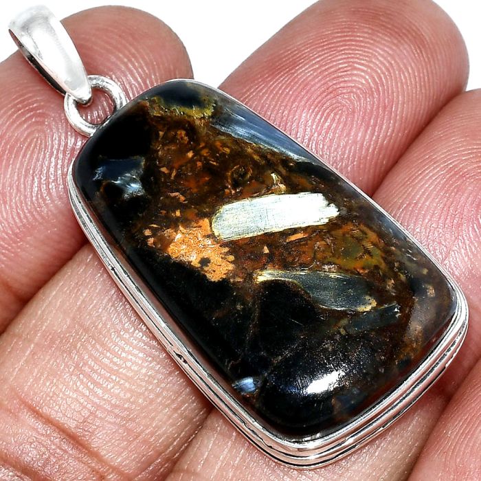 Pietersite Pendant SDP153198 P-1124, 18x31 mm