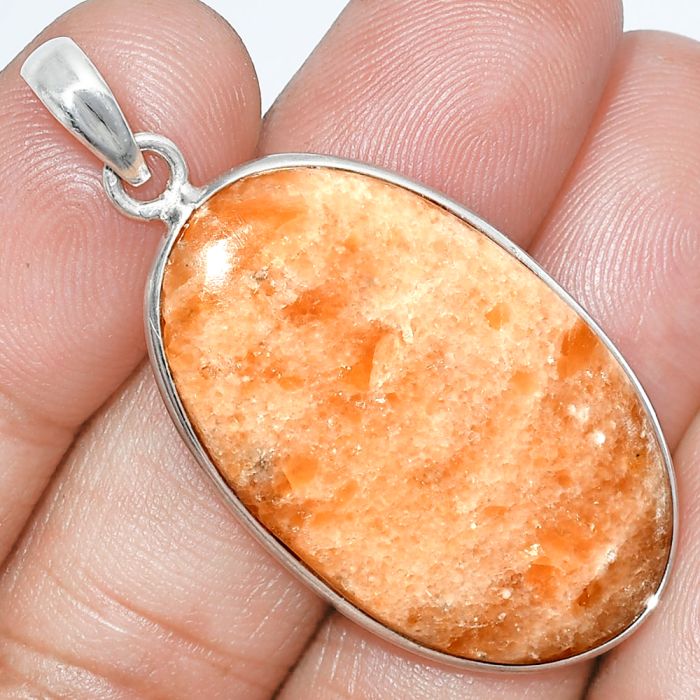 Orange Aventurine Pendant SDP153230 P-1001, 21x35 mm