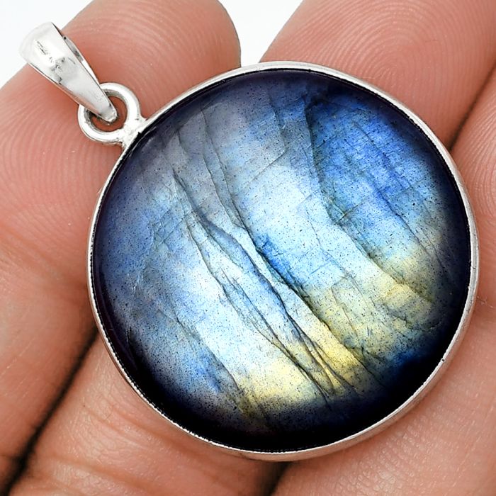 Spectrolite Labradorite Pendant SDP153251 P-1001, 28x28 mm