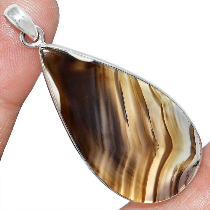 Montana Agate Pendant SDP153260 P-1001, 22x43 mm