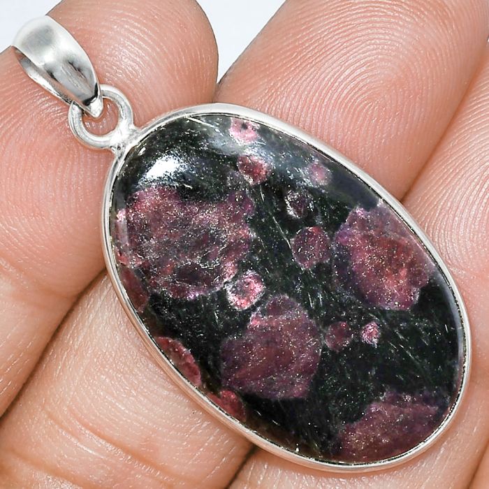 Russian Eudialyte Pendant SDP153280 P-1001, 20x32 mm