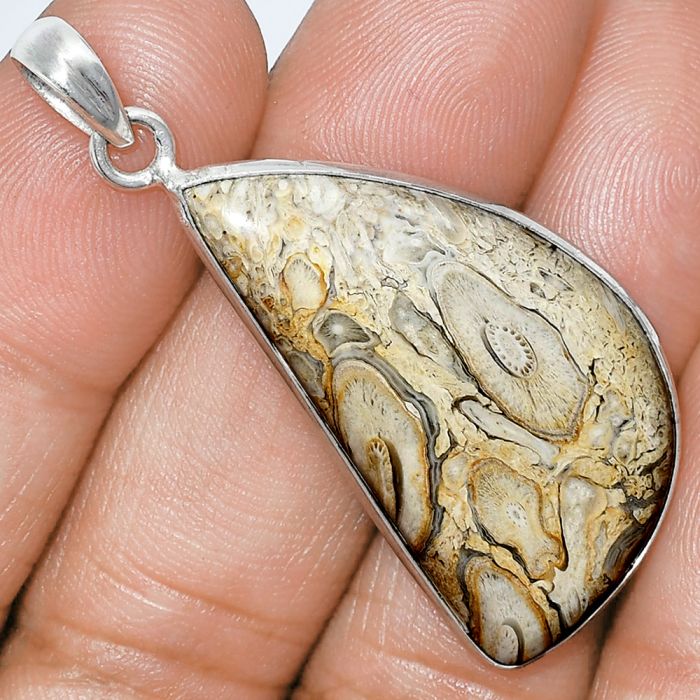 Rock Calcy Pendant SDP153283 P-1001, 18x34 mm