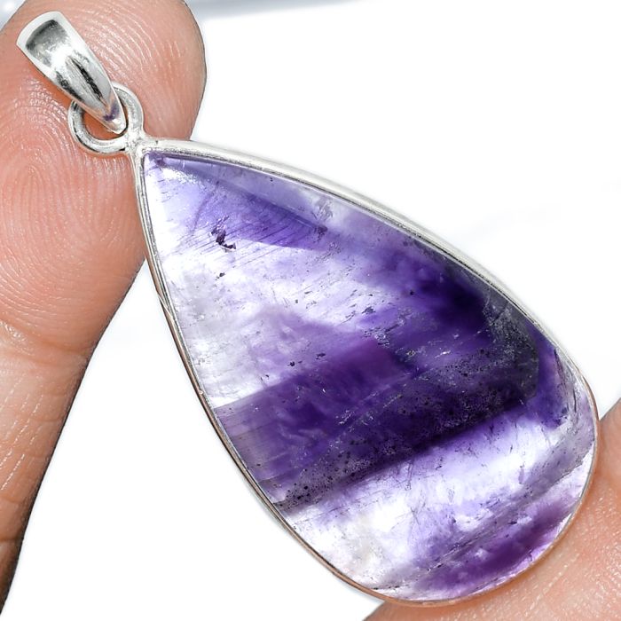 Blue John Pendant SDP153294 P-1001, 21x38 mm